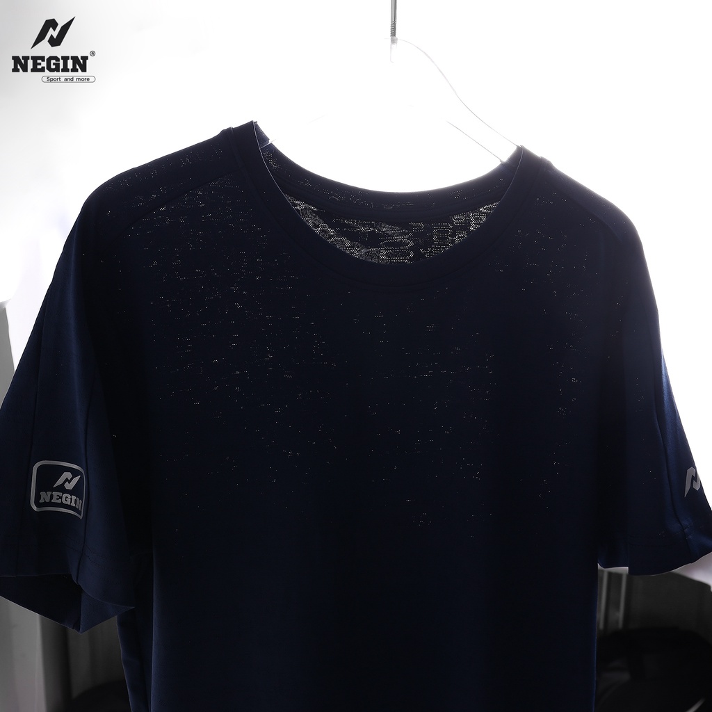Áo Thun Thể Thao Nam NEGIN Cổ Tròn Tay Ngắn Với Chất Liệu Kháng Khuẩn, Chống Tia UV 0059