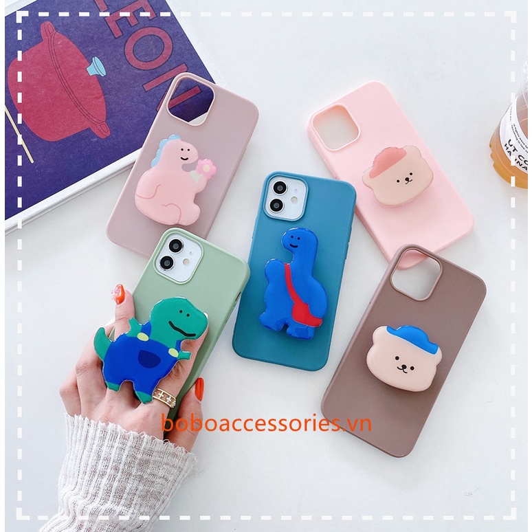 Ốp điện thoại TPU mềm có giá đỡ nhiều kiểu dáng cho Realme C21Y C21 C25 C11 2021 C12 C15 7 8 C35