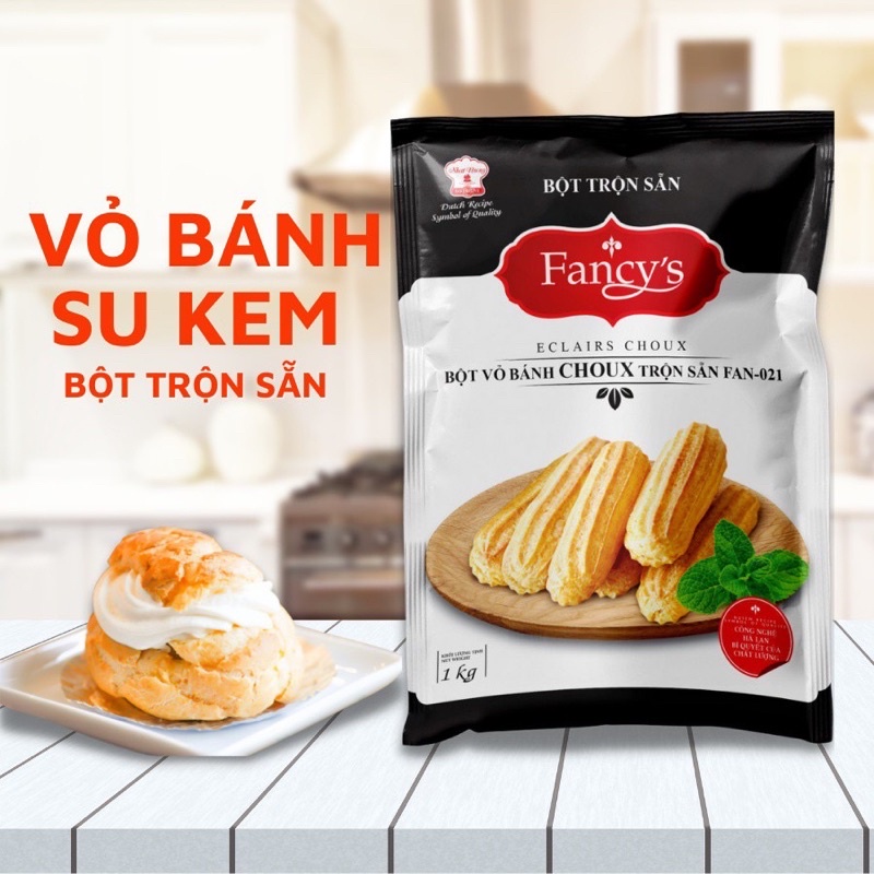 Bột trộn sẵn vỏ bánh Choux Fancy’s 1kg