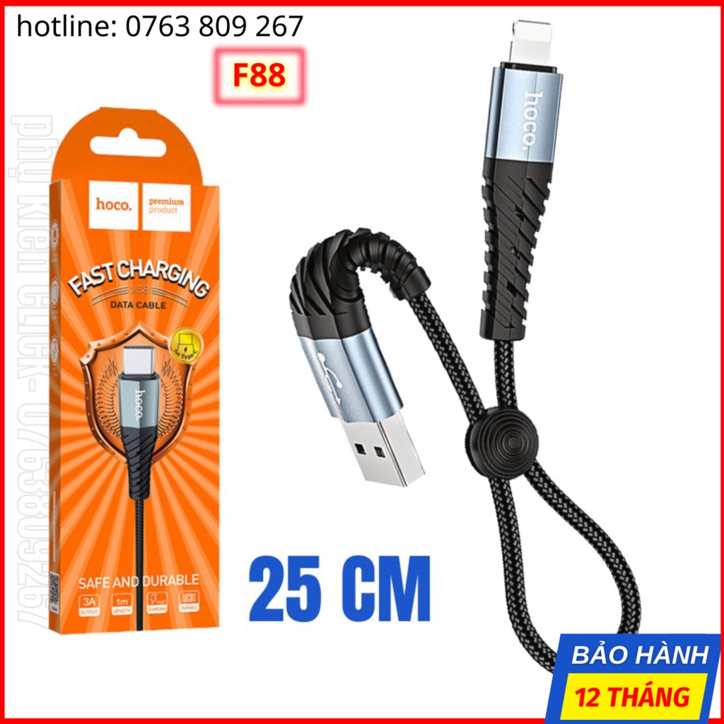 Dây Sạc iphone 20cm Bảo Hành 12 Tháng Chính Hãng Thương Hiệu Hoco.