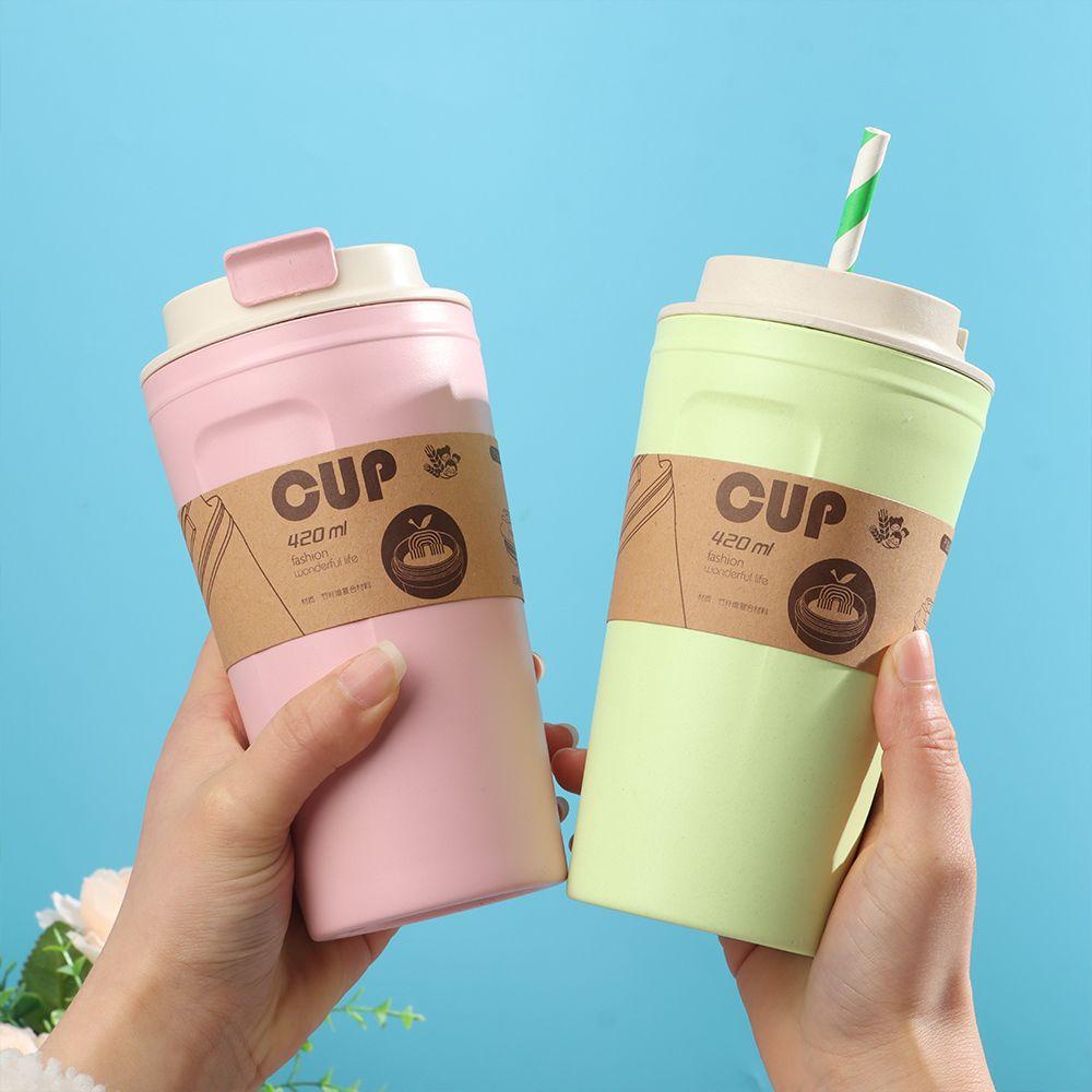 Forever-cốc Uống Nước Bằng Sợi Tre Silicon Thân Thiện Với Môi Trường Chống Rò Rỉ Màu Sắc Tự Nhiên Có Thể Tái Sử Dụng