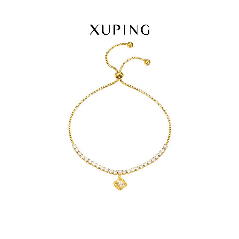 Lắc Tay Nữ Mạ Vàng 24K, Đính Đá Nhã Nhẹn Sang Trọng  - XPLT13