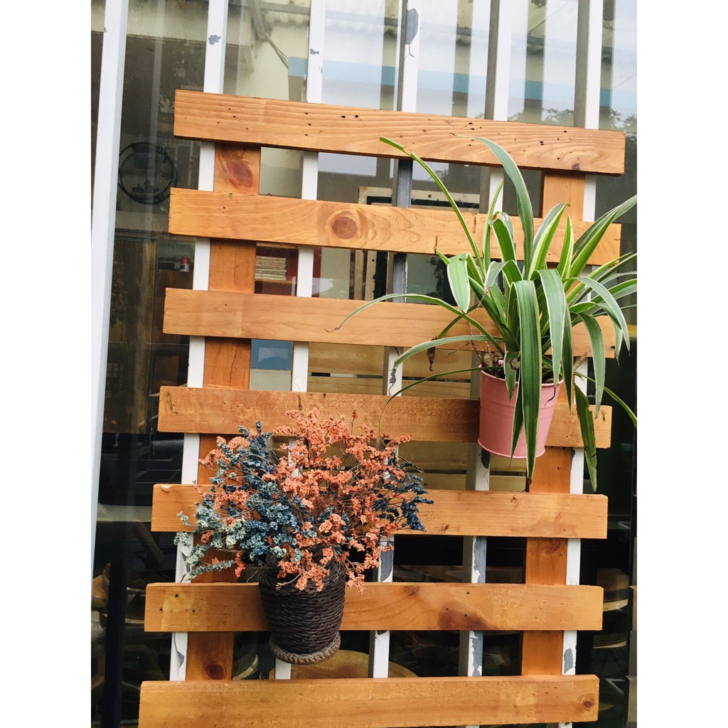 Kệ gỗ Treo Cây cảnh Ban Công KÍCH THƯỚC 40X40 CM