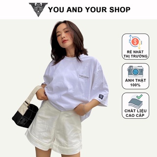 Áo thun nam nữ- Áo phông Unisex tay lỡ form rộng kèm ảnh thật -Thêu HADES