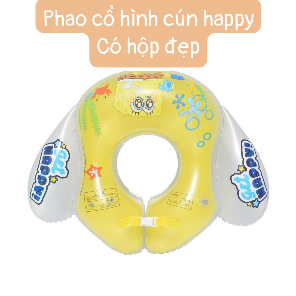 Phao Bơi Đỡ Cổ Kèm Bơm An Toàn Dành Cho Bé - Phao Nâng Cổ