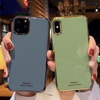 Ốp Lưng Màu Xanh Lá Cho Iphone 11 11promax X Xr 8 / 7plus
