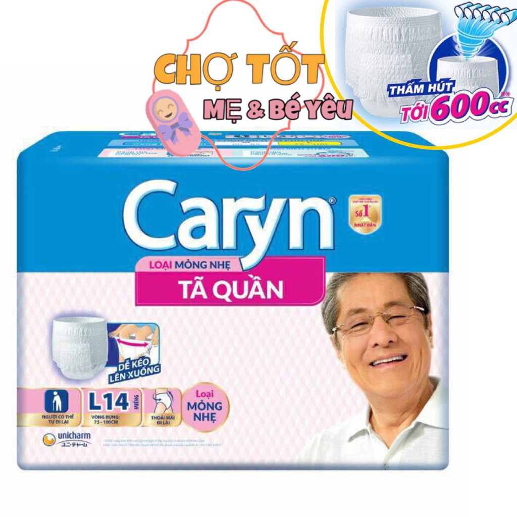 TÃ QUẦN CARYN SIZE L 7 MIẾNG/14 MIẾNG