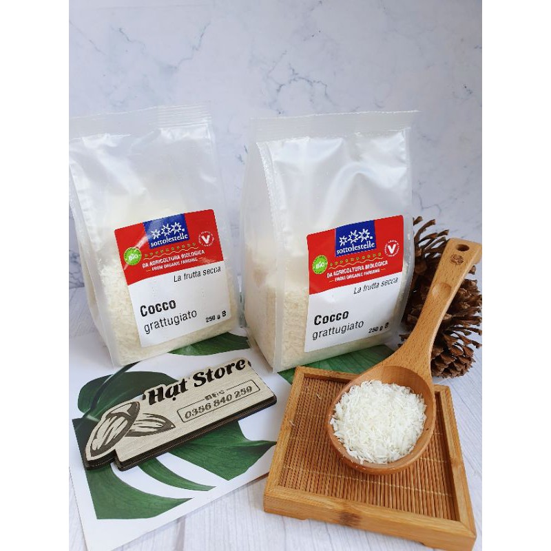 Vụn dừa hữu cơ Sottolestelle Ý gói 250gr