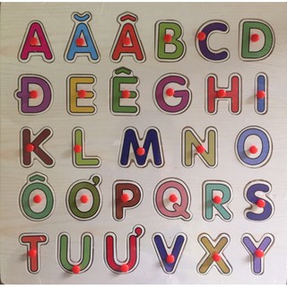 BẢNG CHỮ CÁI TIẾNG VIỆT CÓ NÚM