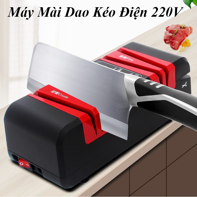 Máy Mài Dao Bằng Điện 220v - Tặng Kèm Bộ Đá Dự Phòng 2 Viên