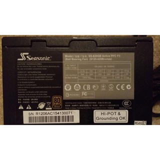 SeaSonic S12II (SS-620GB) PLUS BRONZE cũ