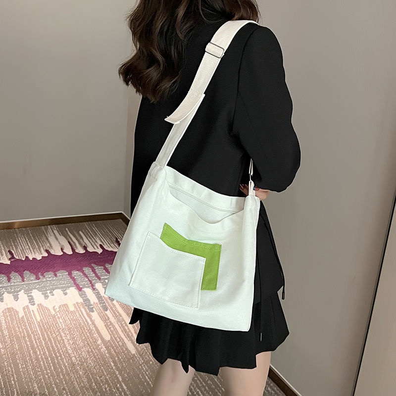 Túi Xách Canvas Cỡ Lớn Thiết Kế Đơn Giản Thời Trang Cho Nữ