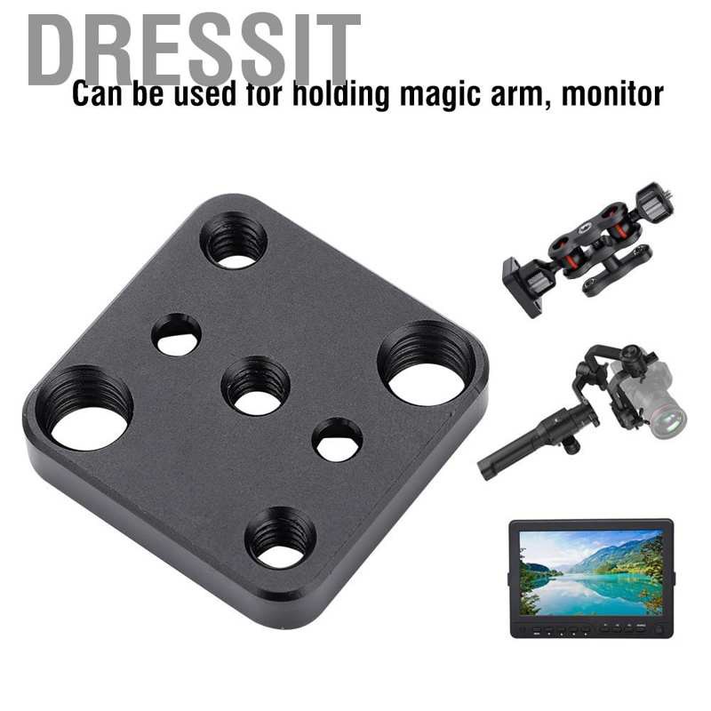 Dressit Monitor Extension Mount Adaptor Plate for DJI Ronin S Gimbal & 1/4" 3/8" Screw