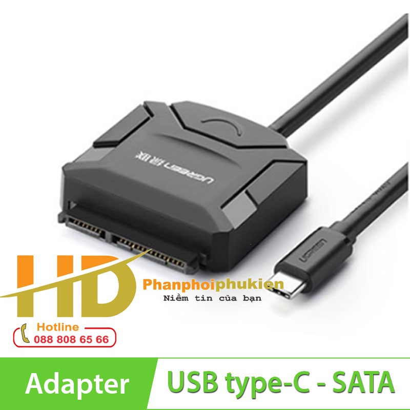 Cáp chuyển USB Type C sang Sata chính hãng Ugreen 40272