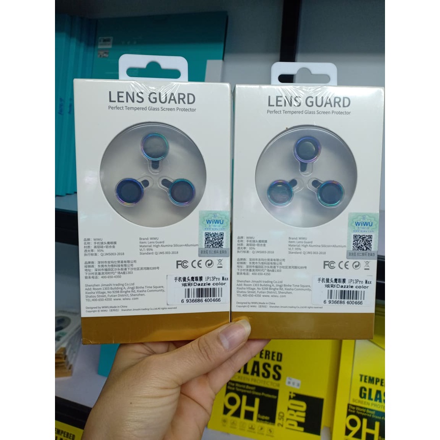 Bộ 3 miếng dán bảo vệ mắt camera WIWU Titan 7 màu cho iPhone 13/13 Pro/13 Pro max