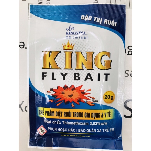 Thuốc diệt ruồi tận gốc King Fly Bait diệt triệt để ruồi nhặng trong nhà bạn