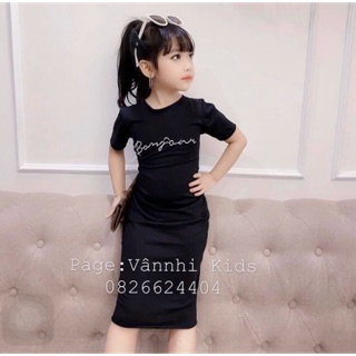 Váy cotton body chữ cho bé siêu xinh