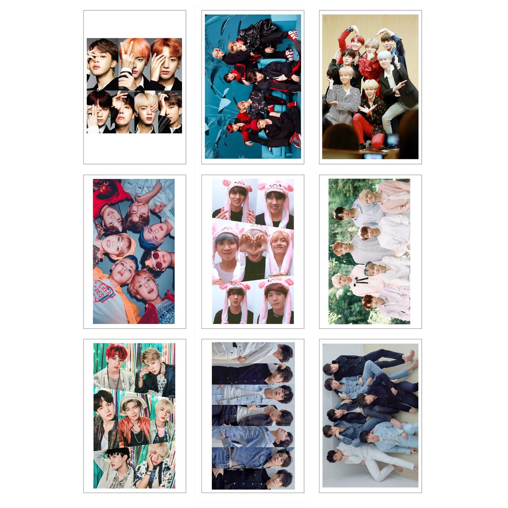 Lomo Card Ảnh BTS - Group Photo đủ 7 thành viên ( 27 ảnh)