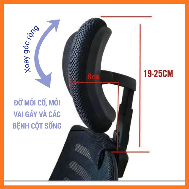 Tựa đầu ghế, tựa đầu ghế văn phòng (không bao gồm ghế) , phụ kiện lắp thêm cho ghế văn phòng, ghế gamingu