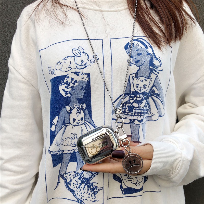 AirPods Pro AirPods 1 AirPods 2 Swivel smileys Electroplated smiley TPU Bluetooth headset case Soft case | BigBuy360 - bigbuy360.vn