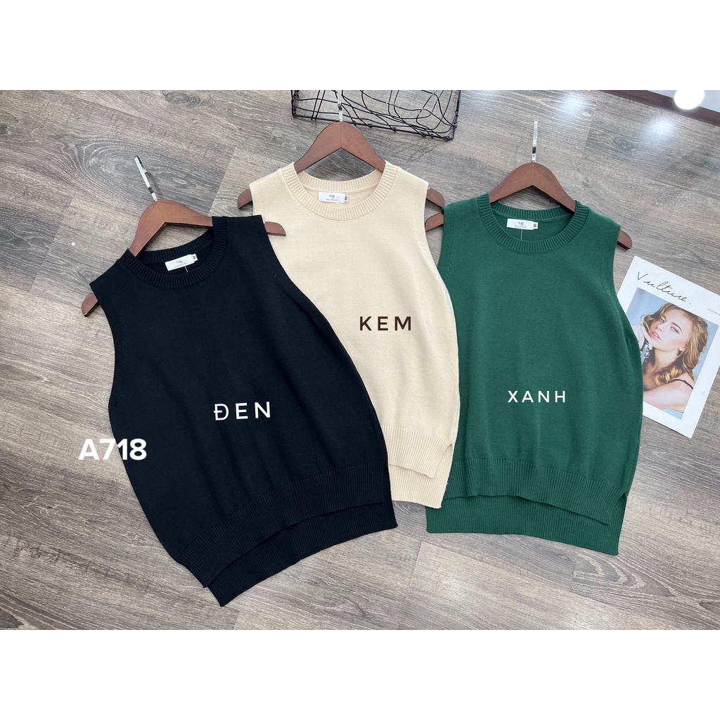 Áo gile len nữ công sở chất len cừu dư xịn A718