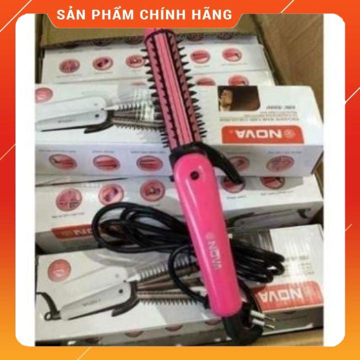 Máy Làm Tóc 3 Trong 1 NOVA (Uốn, Duỗi, Bấm) [FREESHIP]