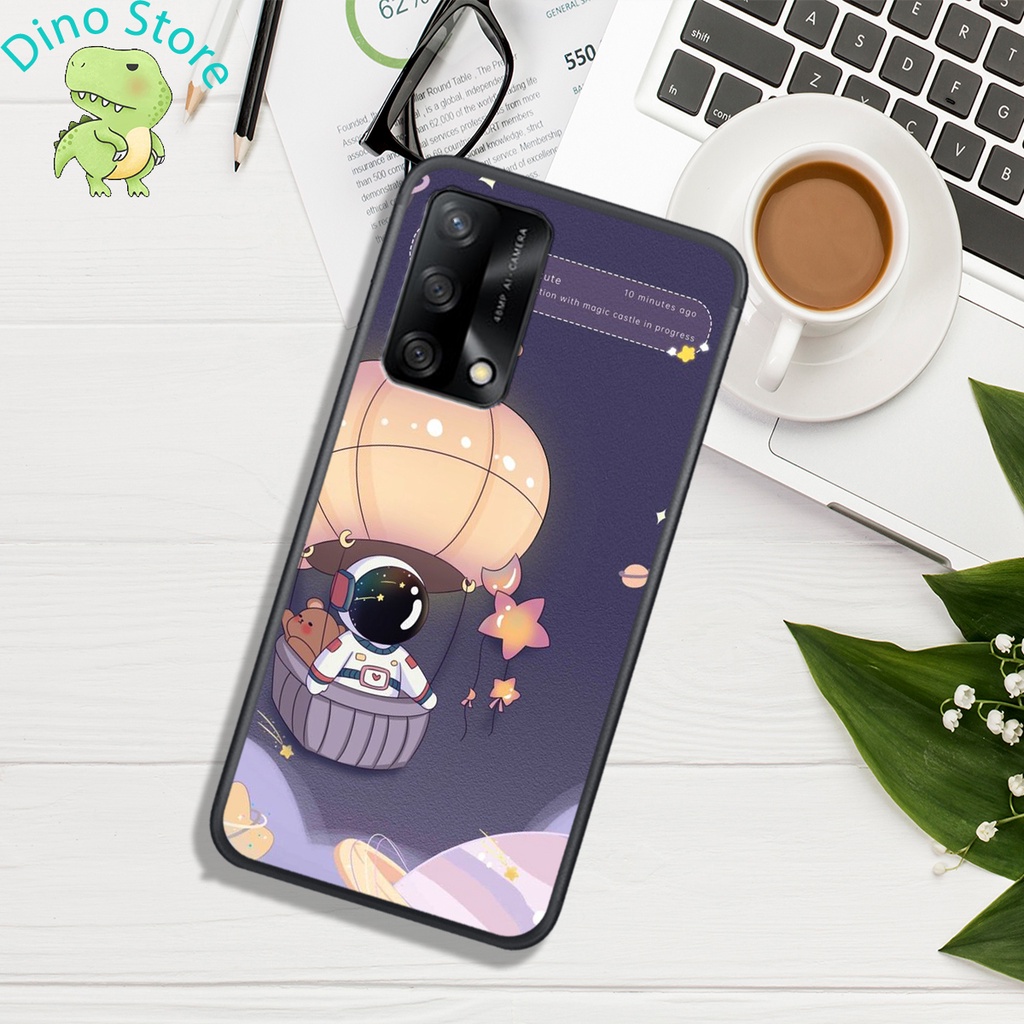 Ốp Lưng OPPO A54 4G - OPPO A54 5G - OPPO A55 4G - OPPO A55 5G  , In hình Astronuats Chibi cực đẹp.