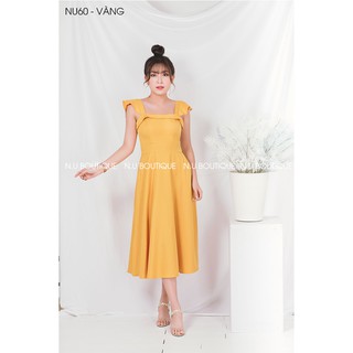 Đầm Maxi Xòe Cổ Vuông - NU60
