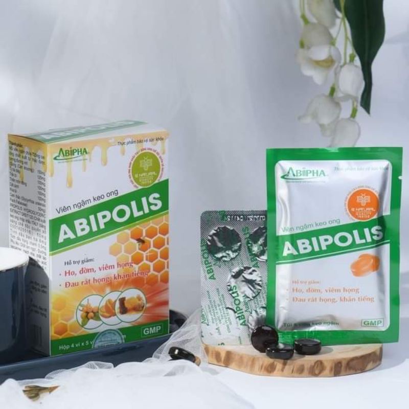 Viên Ngậm Keo Ong abipoli hộp 20 viên