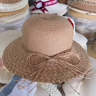 Nón cói đi biển cho nữ thắt dây cói vintage cực xinh