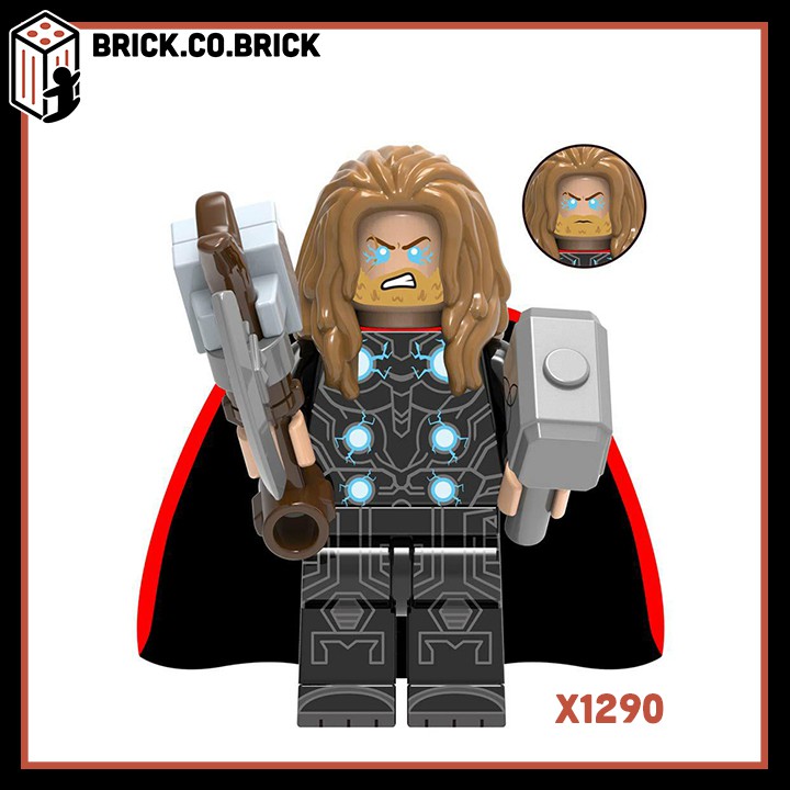 Lego Siêu Anh Hùng Mô Hình Đồ Chơi Lắp Ráp Marvels War Machine Thor Black Widow Captain Pepper X0261