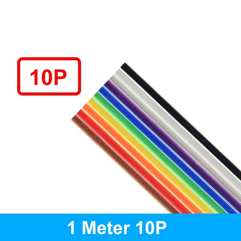 Dây Cáp Ruy Băng Dẹp 1 Mét 10p / 12p / 14p / 16p / 20p / 26p / 34p / 40p / 50p 1.27mm