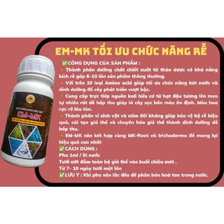 Em mk - phân bón hữu cơ sinh học giúp tối ưu chức năng rễ cây