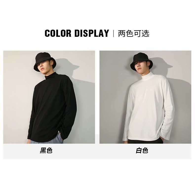 Áo sweater Cổ Cao Mềm Mại Thoải Mái Phong Cách Hàn Quốc Dành Cho Nam Giới Có Size 5XL | BigBuy360 - bigbuy360.vn