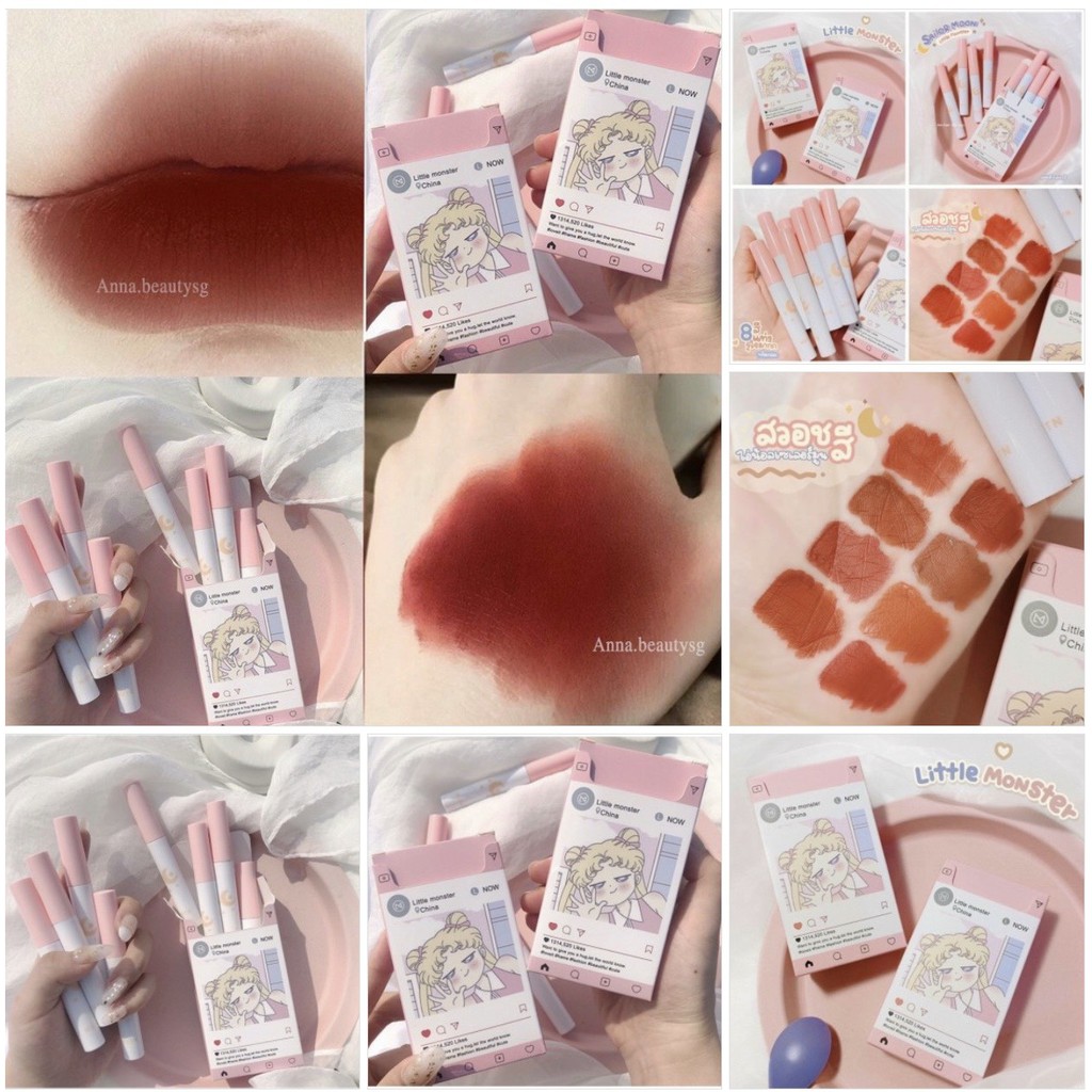 Set Son 8 Cây WETN Cô Gái Meyoco Retro Matte Liquid KB K204