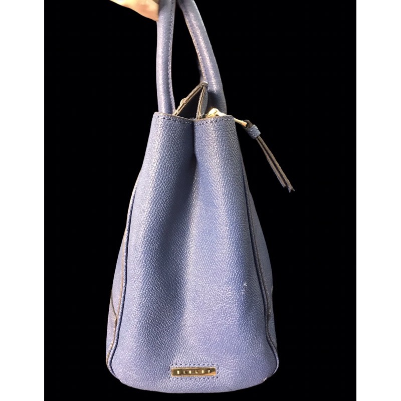 💚 👜  Túi chuẩn si da xước hạt mài xanh dương hiệu Sisley👜 có mác hiệu bên trong.👜