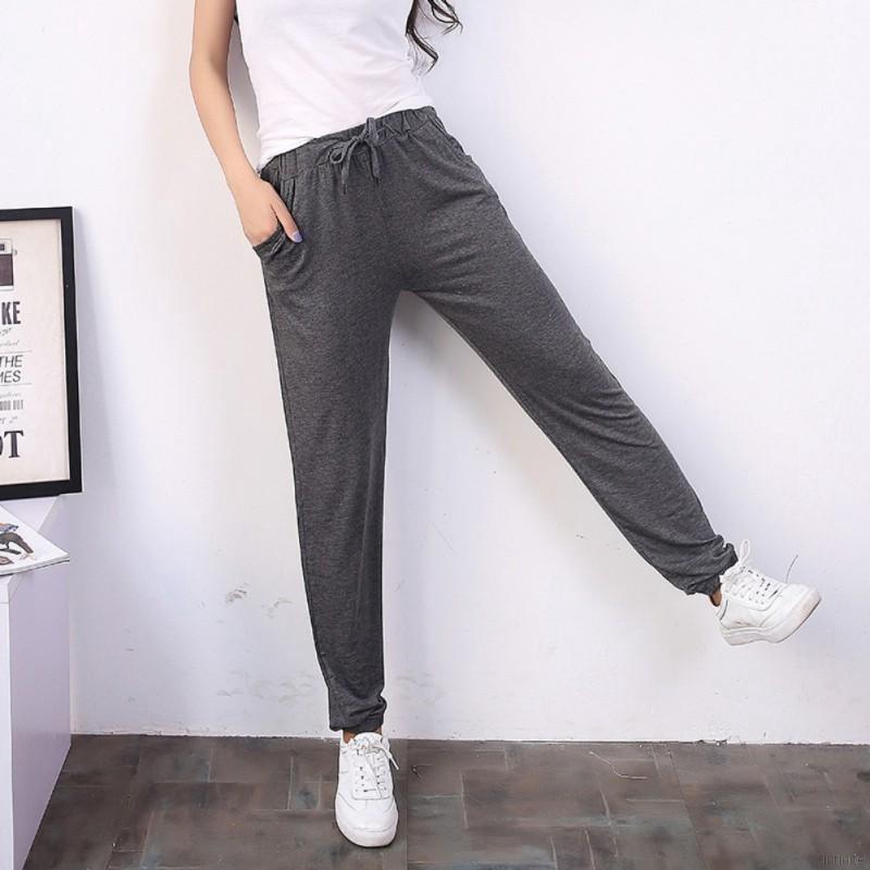 FREESHIP ĐƠN 99K_ Quần Harem Nữ Lưng Thấp Vải Cotton Co Dãn | BigBuy360 - bigbuy360.vn