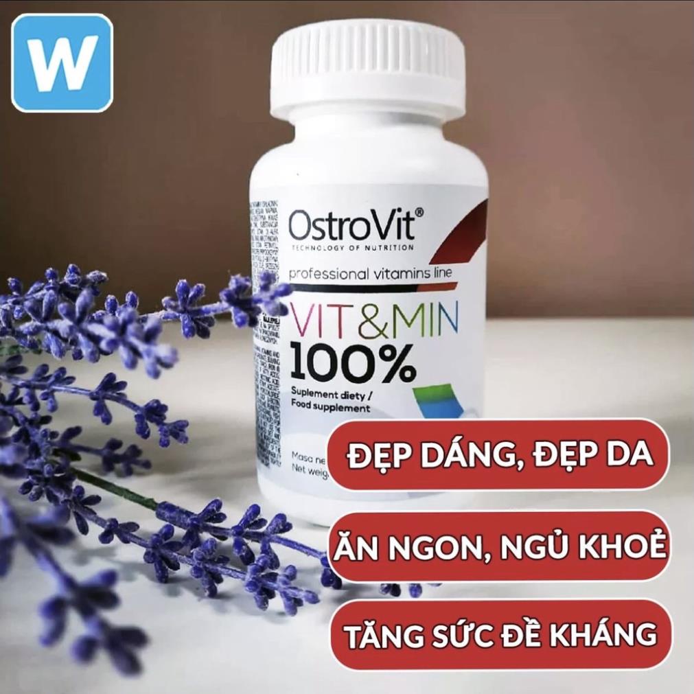 Viên Vitamin Ostrovit Bổ Sung Đầy Đủ Các Vitamin Khoáng Chất Tăng Sức Đề Kháng OSTROVIT VIT&MIN 90 VIÊN