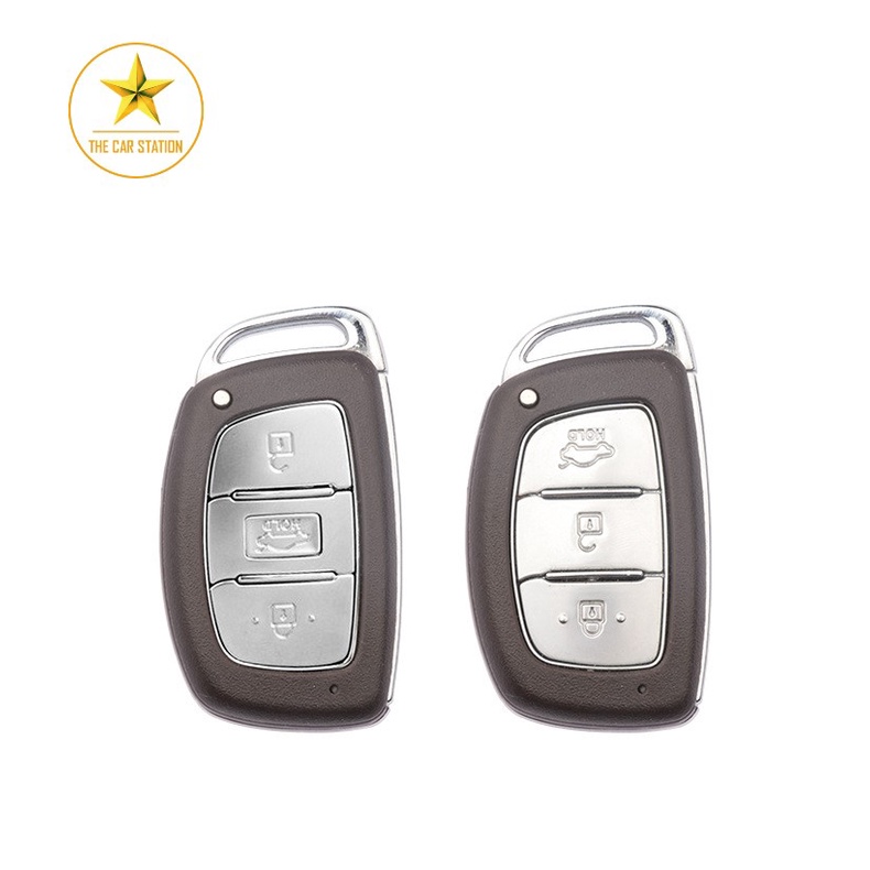 - Ốp đính đá bọc chìa khóa xe hơi ô tô HYUNDAI I10 - ELANTRA - Bao da móc chìa khóa i10 - Mẫu 10