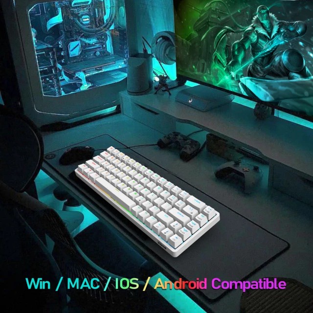 HOTSWAP RK G68 RGB - Bàn phím cơ không dây Royal Kludge RK G68 RGB Bluetooth 5.0 và Wireless 2.4G