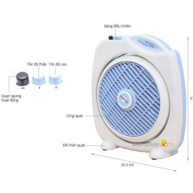QUẠT BÀN ĐẢO SENKO BD230 TẶNG 10- MÓC DÁN TƯỜNG (GIAO MÀU NGẪU NHIÊN)