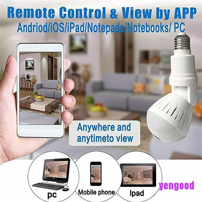 Camera ẩn hình bóng đèn xoay 360 độ 1080P HD
 | BigBuy360 - bigbuy360.vn