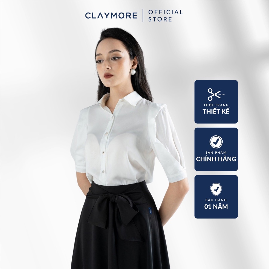Sơ mi suông tay xếp ly CLAYMORE mã C0621S12179LV