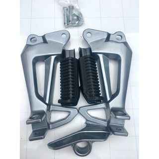 [Combo]Gác chân nhôm xe máy sirius full gồm cả cao su để chân