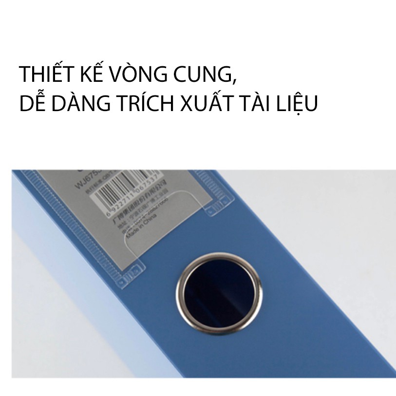 File hộp nhựa đựng tài liệu 5,5cm có lỗ Guangbo WJ6753