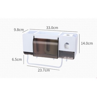 Bộ đẩy kem đánh răng kèm 2 cốc
