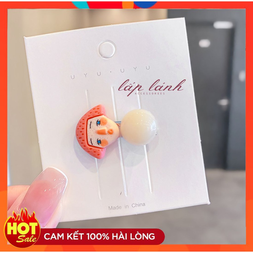 [HOT] KẸP MÁI KẸP TÓC BÚP BÊ THIẾT KẾ HOẠ TIẾT ĐỘC ĐÁO INSTA PHONG CÁCH HÀN QUỐC DỄ THƯƠNG CÁ TÍNH 214KMBBL