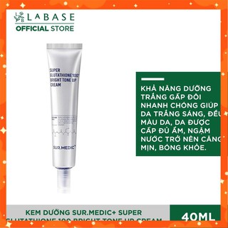 Khanhan954  Kem Dưỡng Trắng Da Sur Medic Super Glutathione 100 Bright Tone Up Cream MLN1  🌺