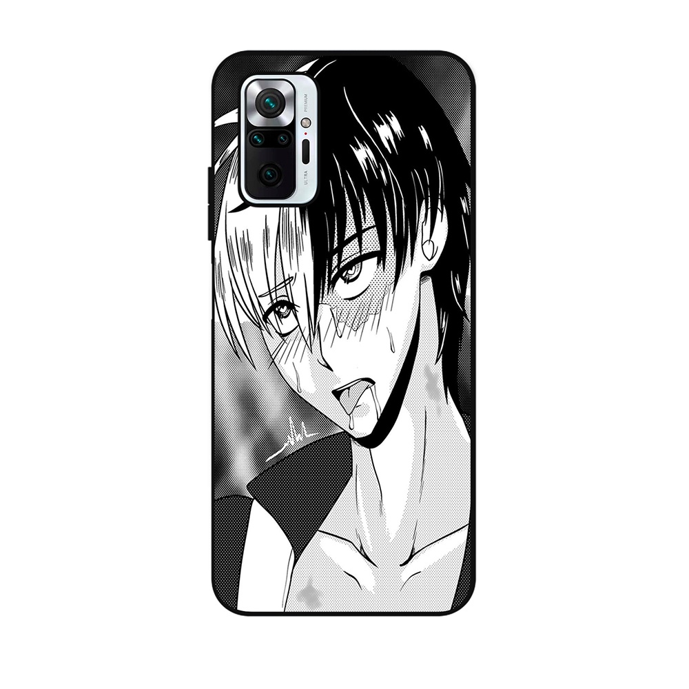 Ốp Điện Thoại Nhựa Dẻo Đen In Hình Cô Gái Anime Thời Trang Cho Redmi 10C 10 9C 8A 7A 7 Mi 12