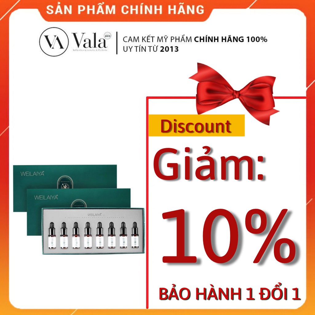 Huyết thanh serum mọc tóc Weilaiya, kích mọc, ngăn rụng set 8 chai